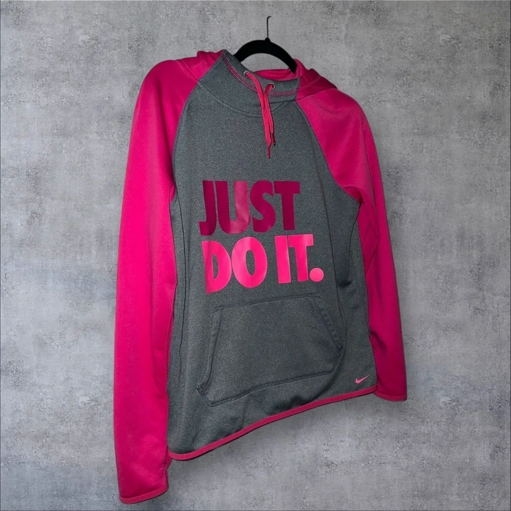 Nike Pink‎ and Gray Hoodie